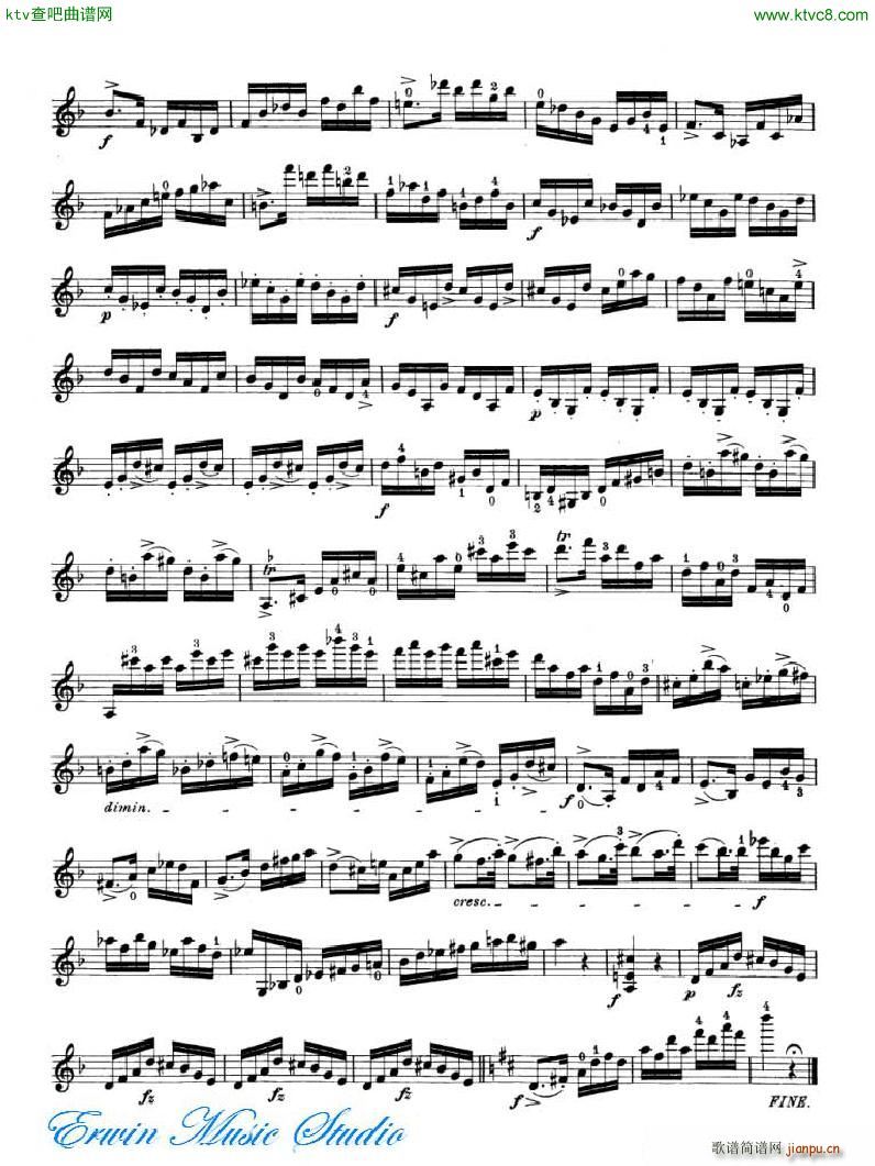 罗德 24首练习曲Pierre Rode 24 Studi Per violino 17 24(十字及以上)16