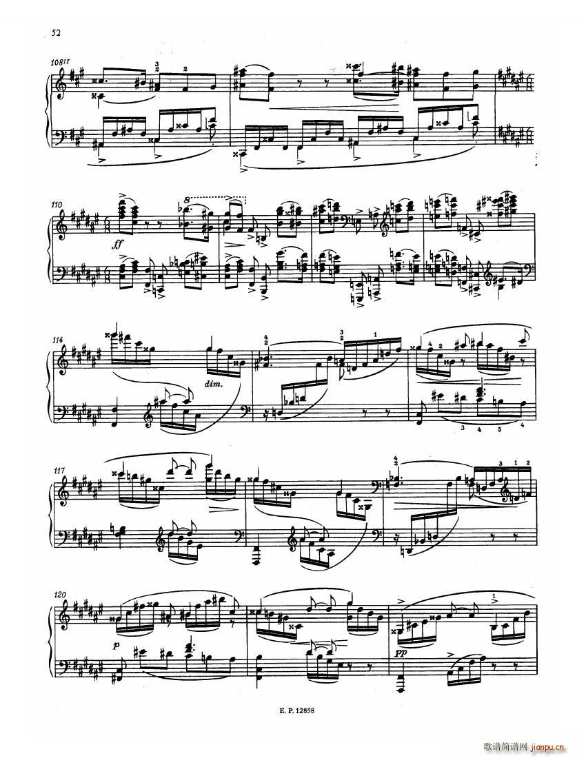 Faure 13 Barcarolle(钢琴谱)54