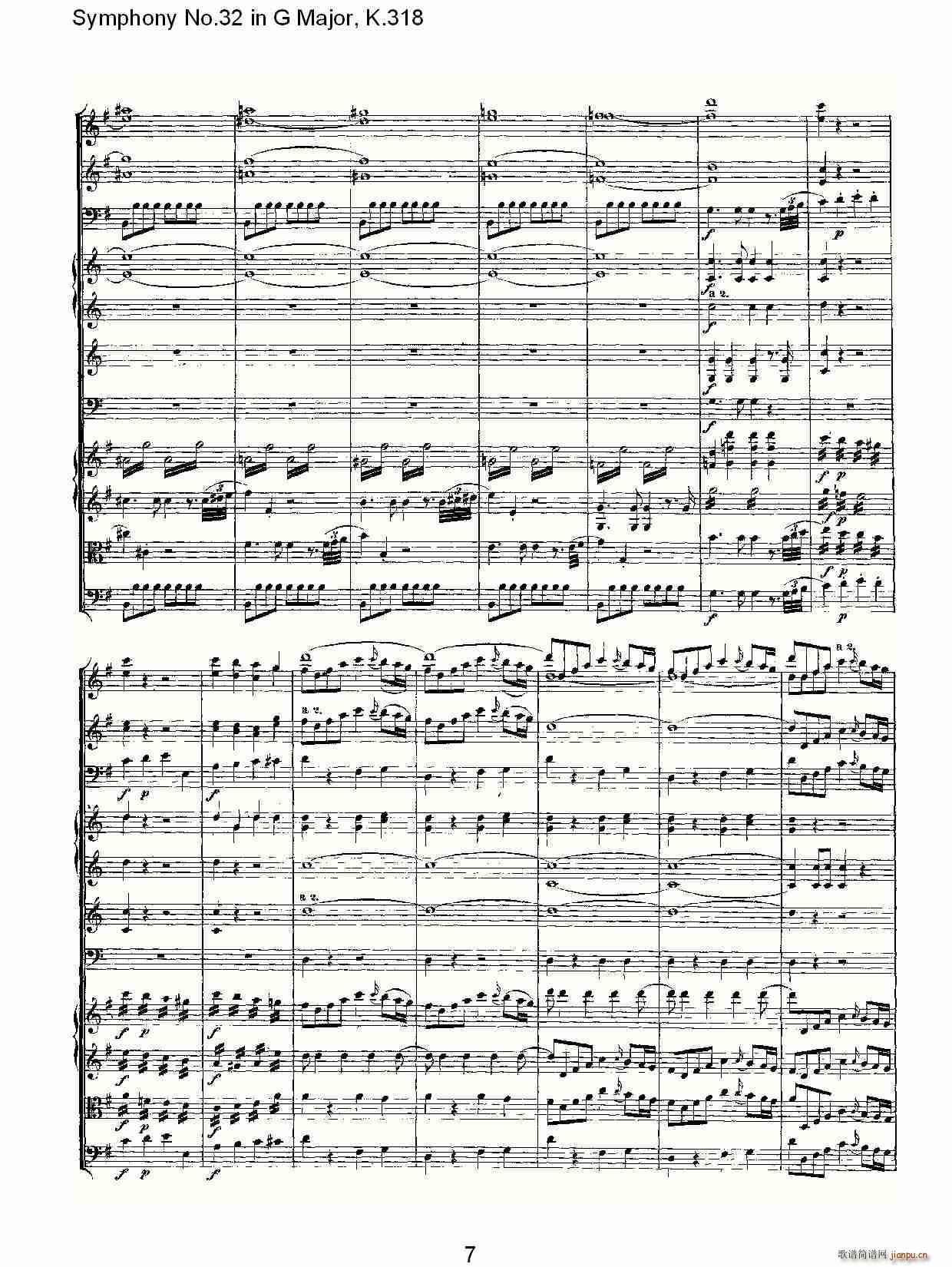 Symphony No.32 in G Major, K.318(十字及以上)7