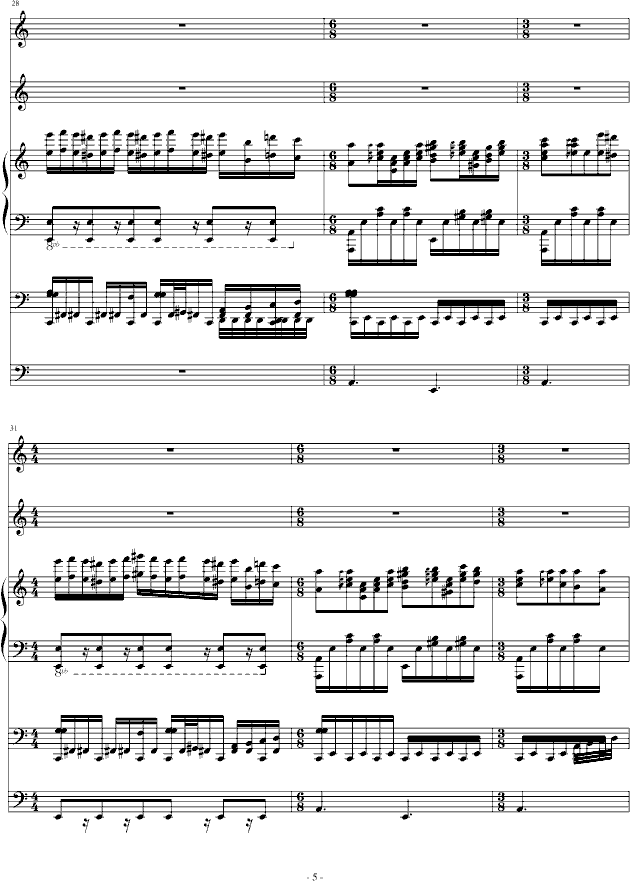 爱丽丝狂想曲(钢琴谱)5