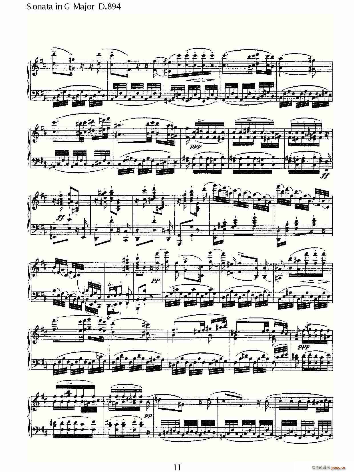 Sonata in G Major D.894(十字及以上)11