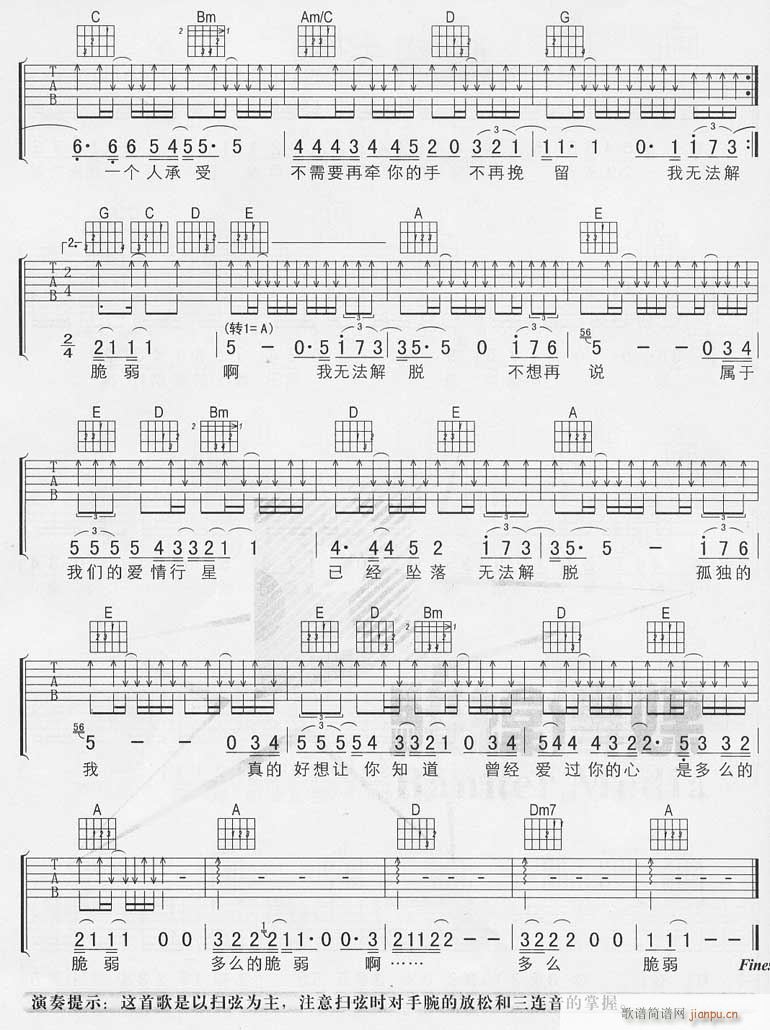 无法解脱(吉他谱)3
