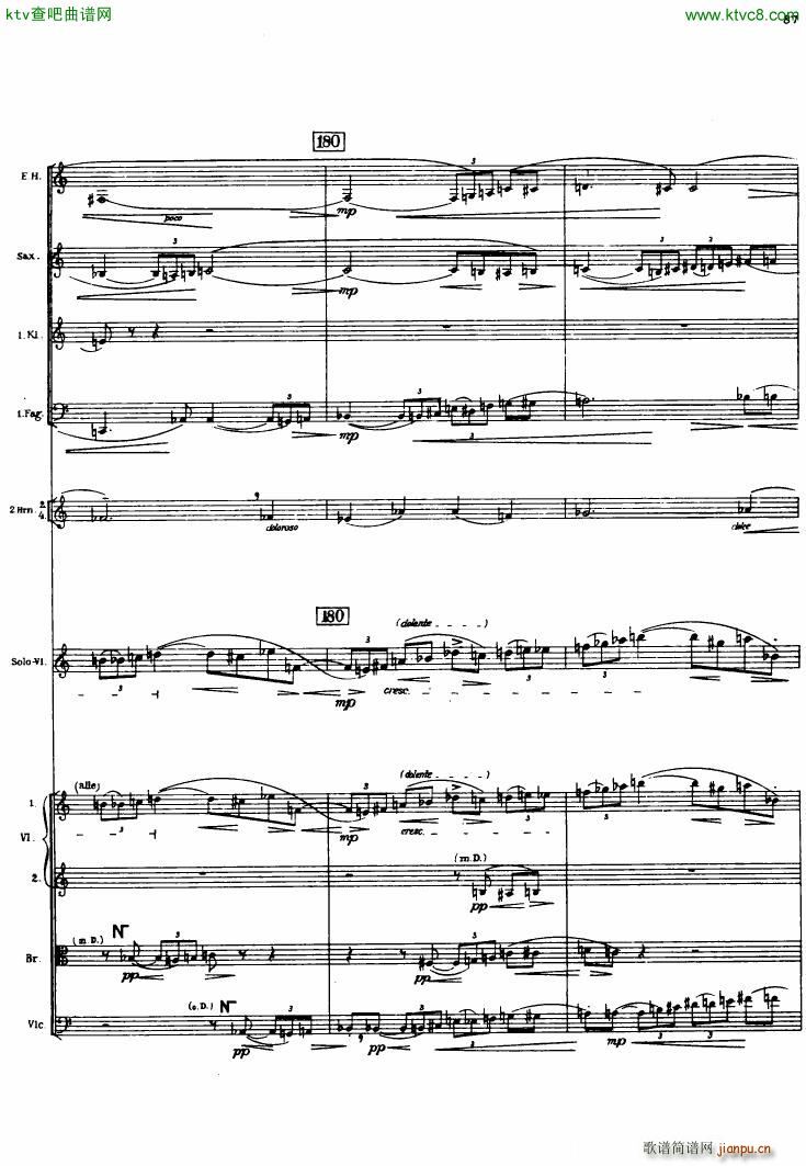 Berg Violin Concerto Score 三(钢琴谱)5