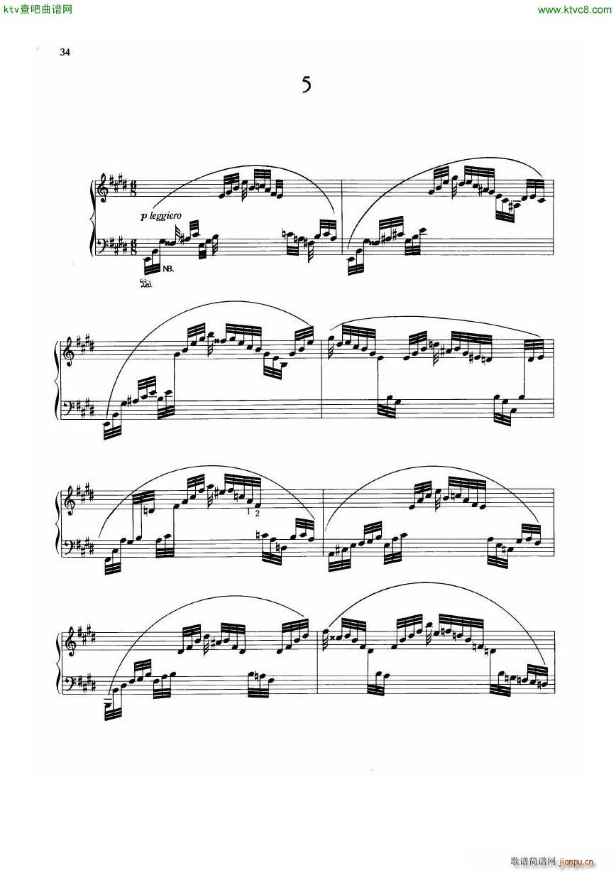 Dohnanyi Etude Op 28 5(钢琴谱)1