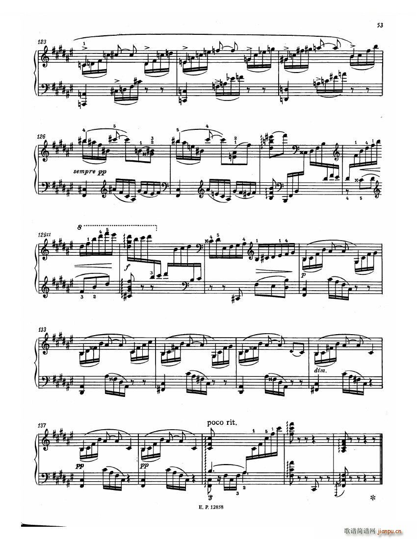 Faure 13 Barcarolle(钢琴谱)55