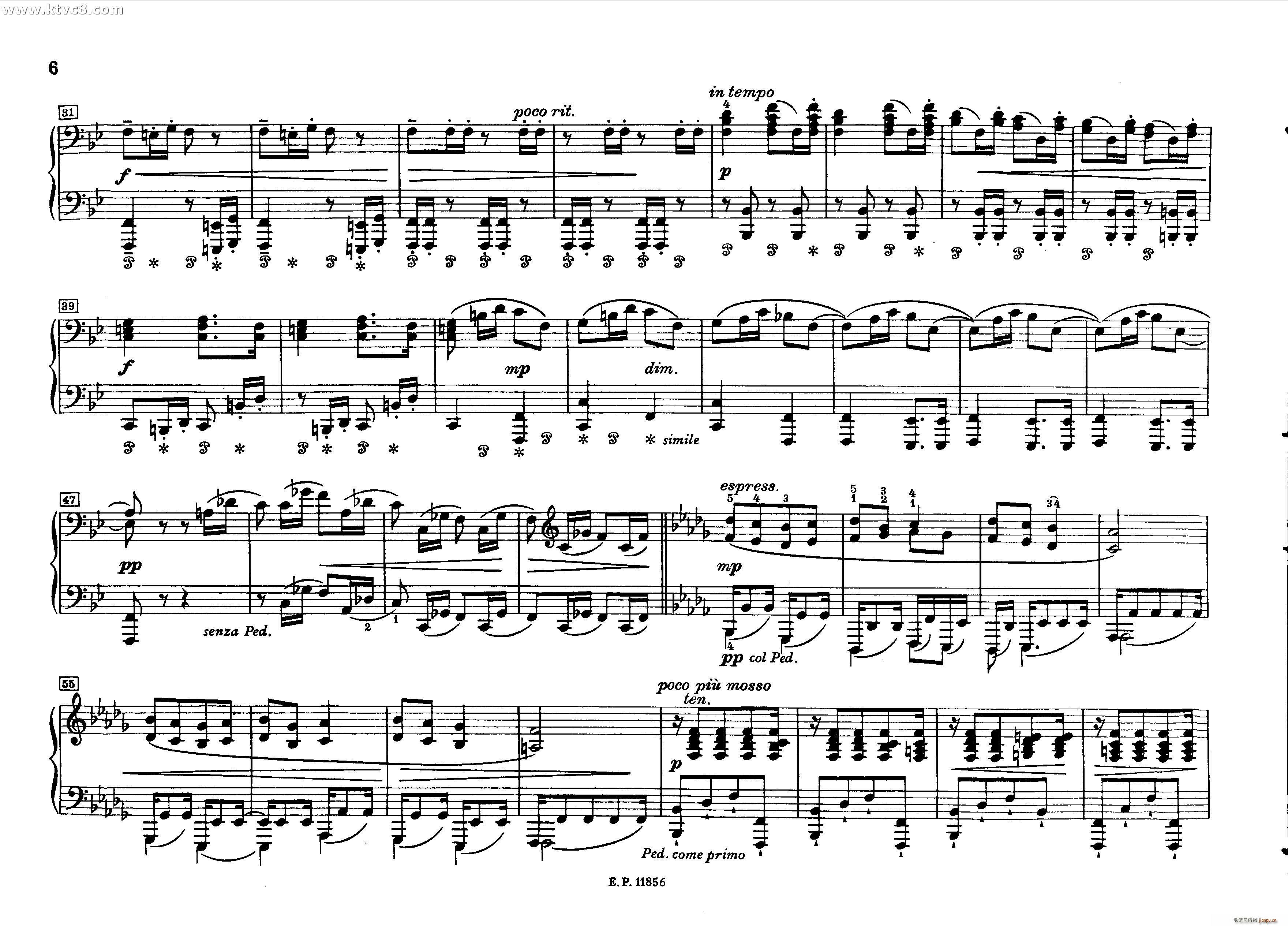 德沃夏克钢琴二重奏曲集 传奇(钢琴谱)3