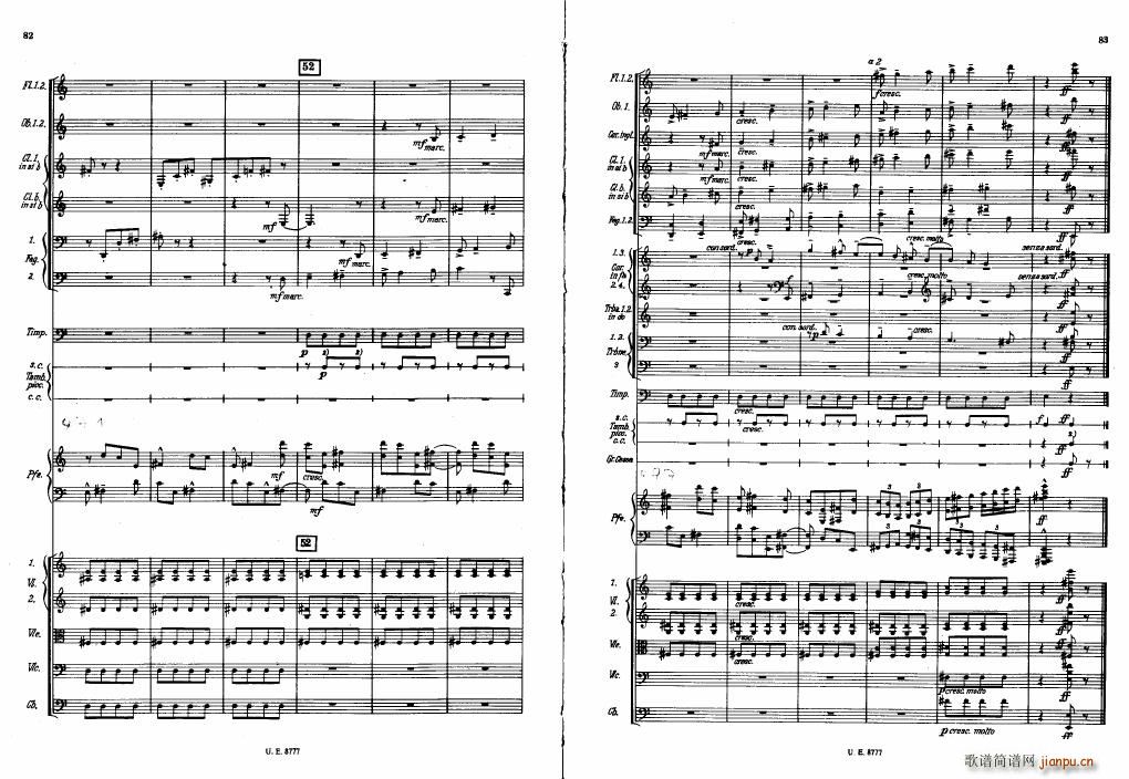 Bartok SZ 83 Piano Concerto No1 Full Score 二(钢琴谱)1