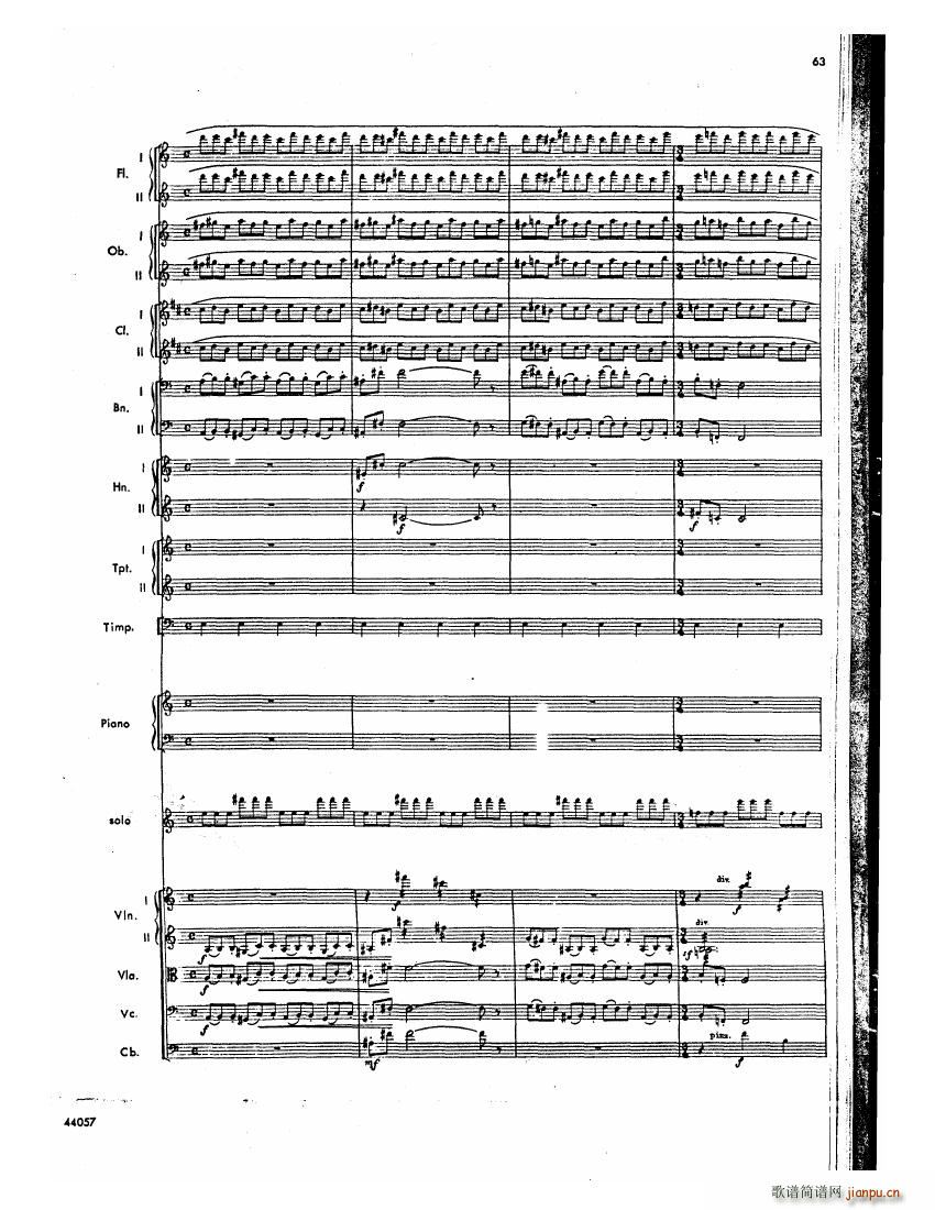 Barber op 14 Violin Concerto Score 二(钢琴谱)22