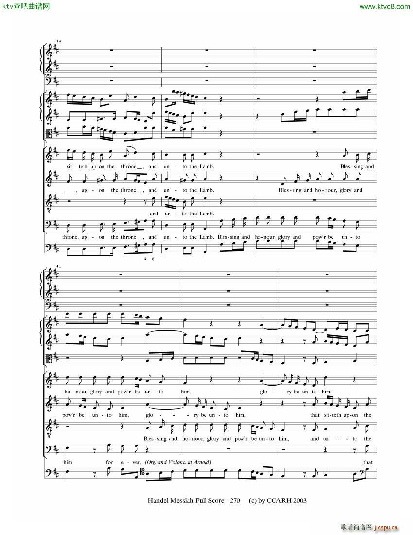 G F Handel Messiah Open Score 七(钢琴谱)29