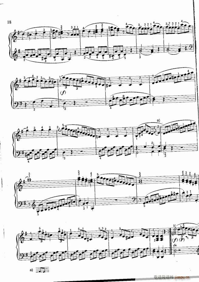 钢琴 不可不弹的世界钢琴名曲100首 五(钢琴谱)19