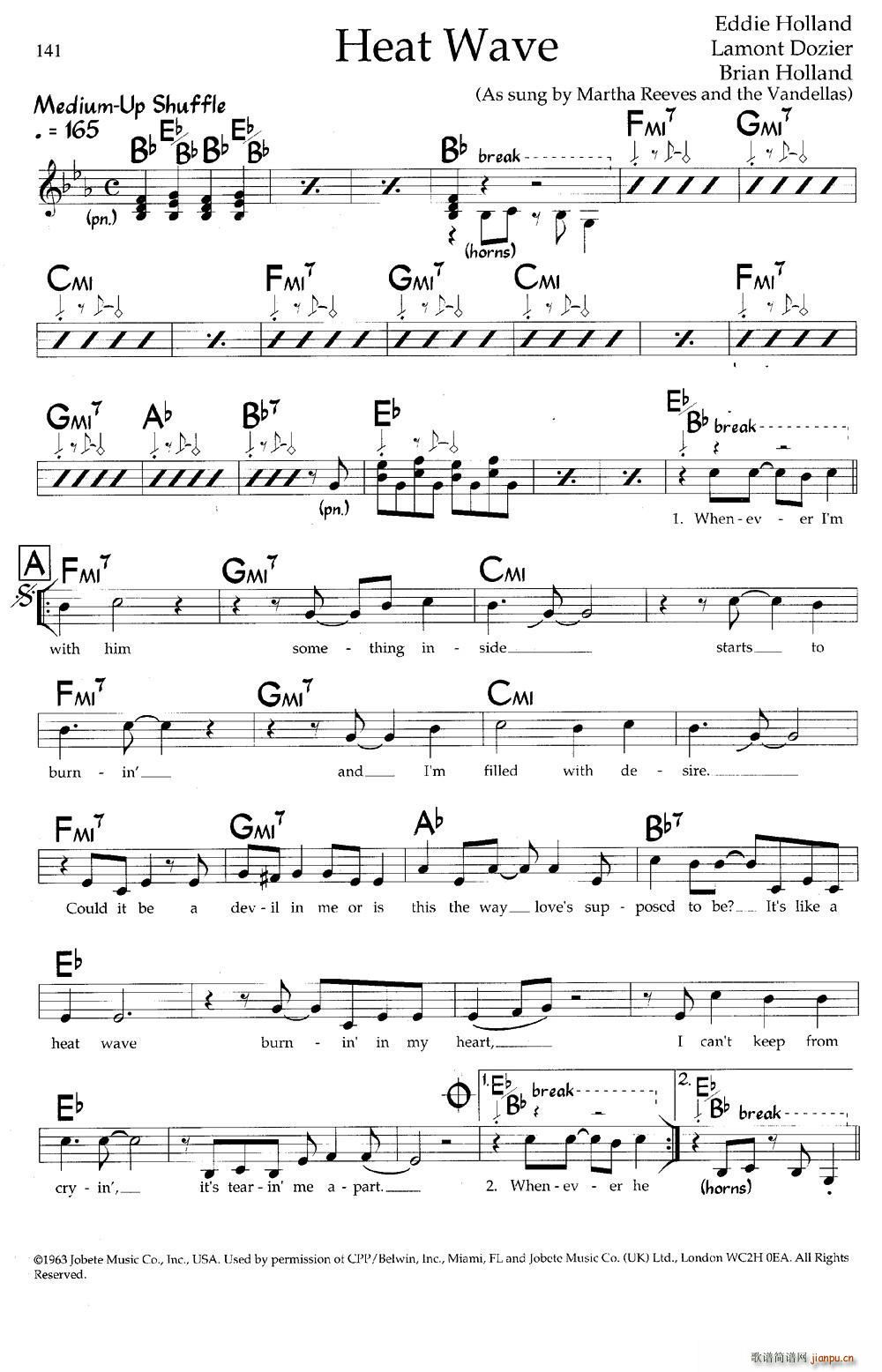 Heat Wave 带和弦(十字及以上)1