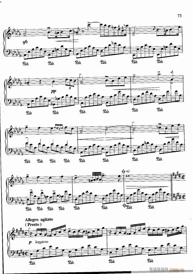 钢琴 不可不弹的世界钢琴名曲100首 五(钢琴谱)74