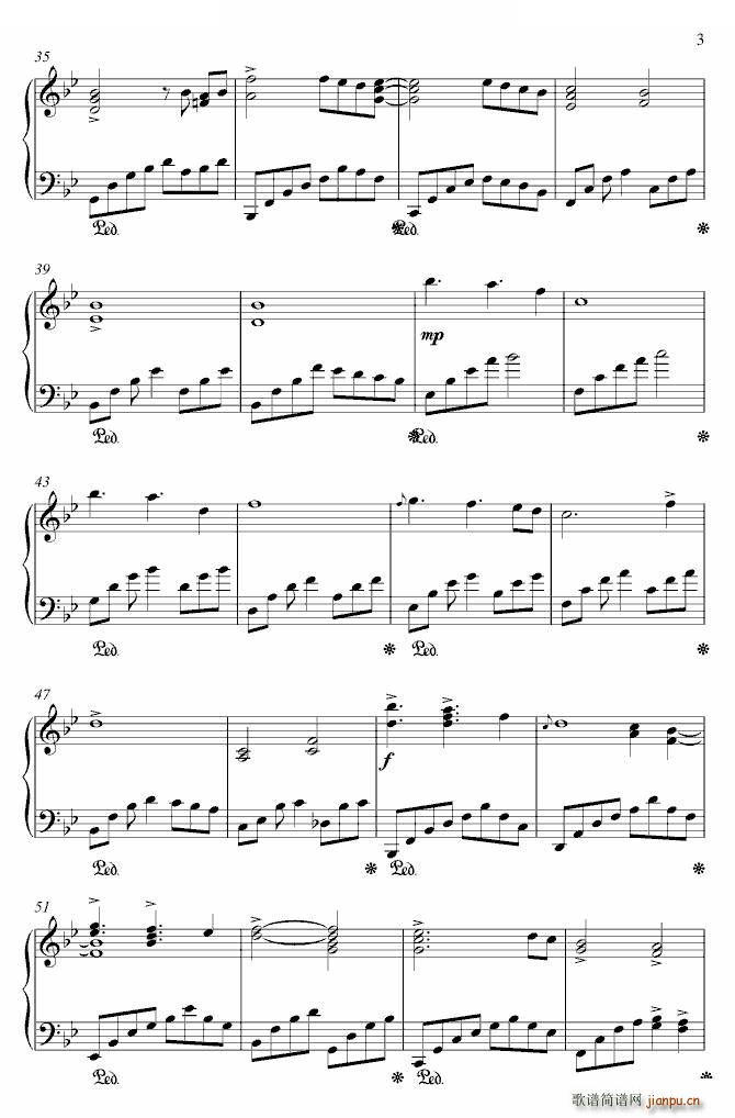 极品钢琴 主题钢琴曲 为你微笑 为你微笑 极品钢琴(钢琴谱)3