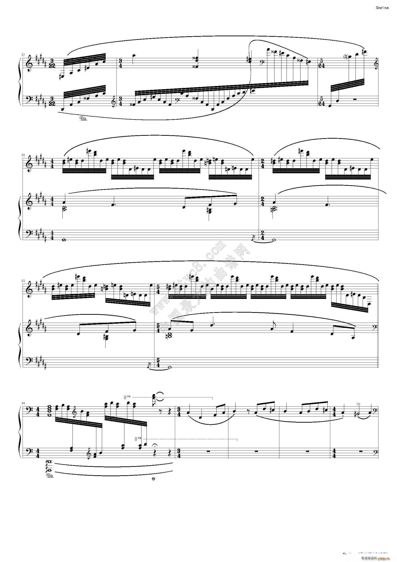 拉威尔 水妖(钢琴谱)11