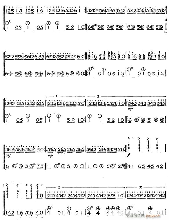 婚礼场面群舞2(手风琴谱)1