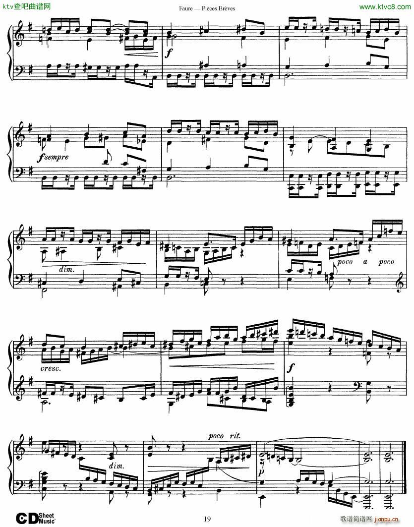 Faure 8 Pieces Breves Op 84(钢琴谱)19