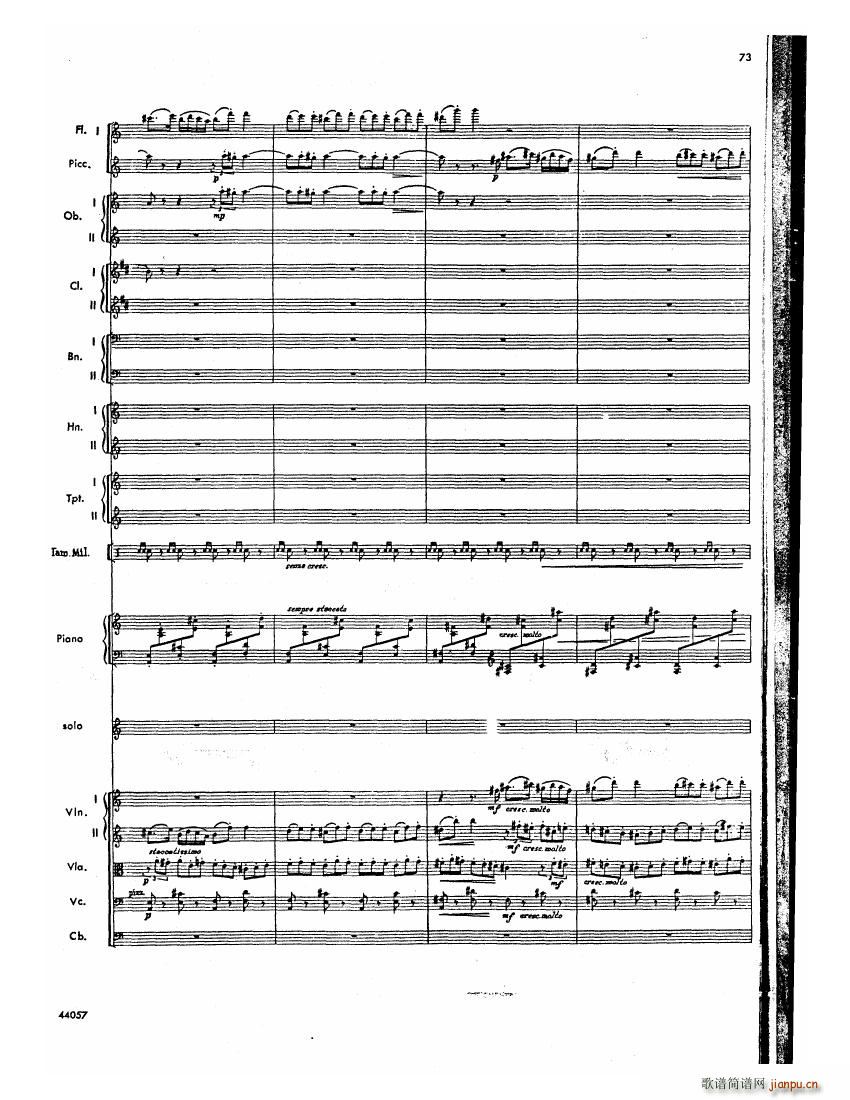 Barber op 14 Violin Concerto Score 二(钢琴谱)32