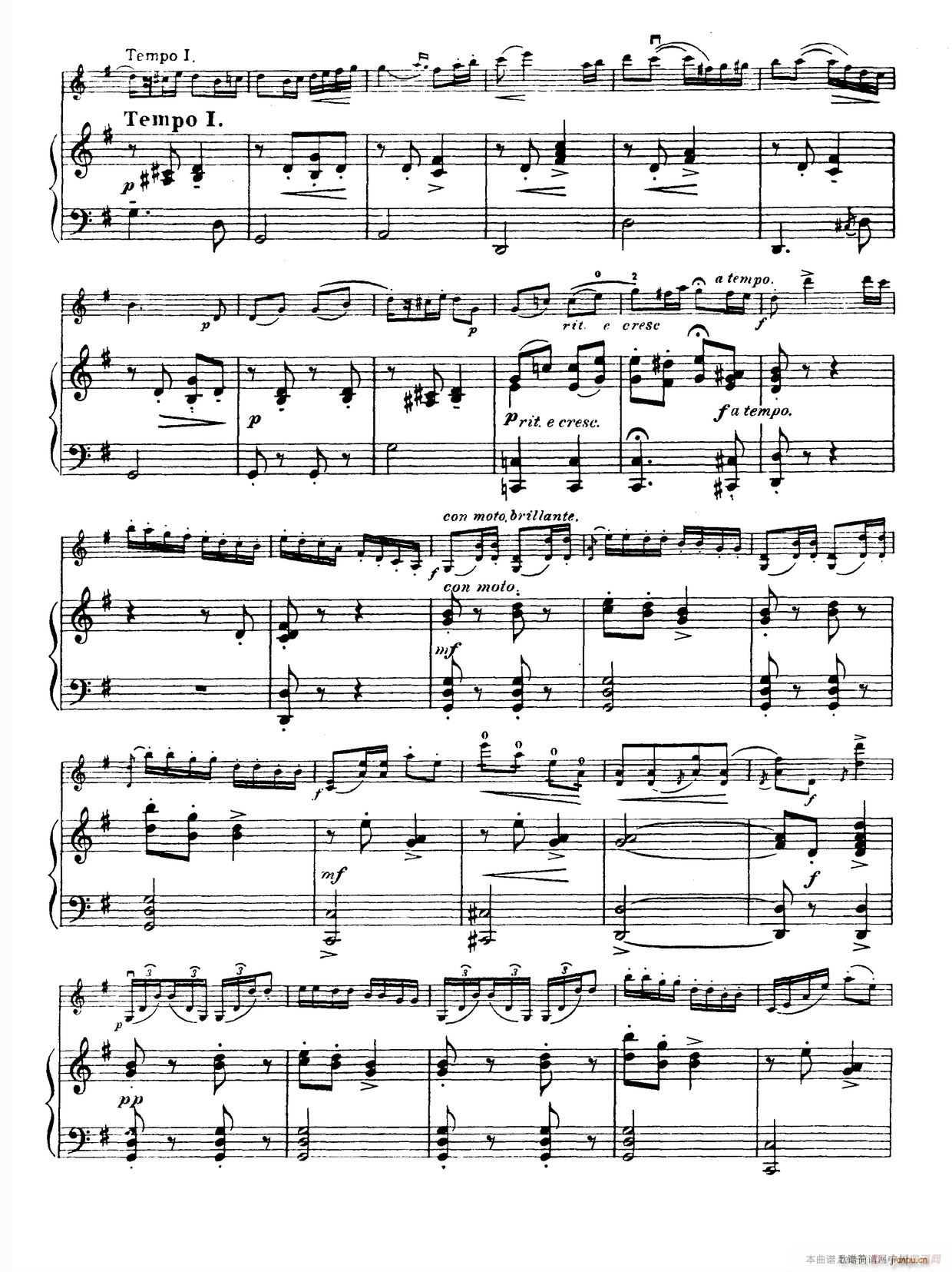 g小调学生协奏曲 塞茨作品第12号(小提琴谱)16