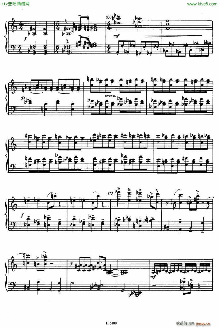 Hlobil piano sonata op 72(钢琴谱)6