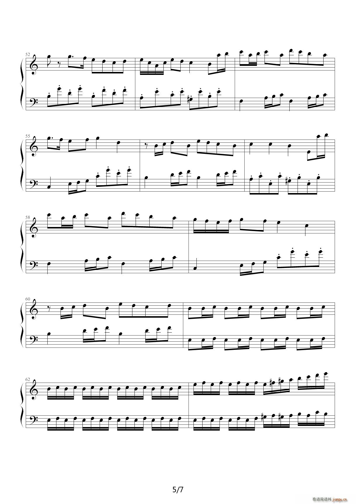 捣蛋猪主题曲1 2版 C调(钢琴谱)5