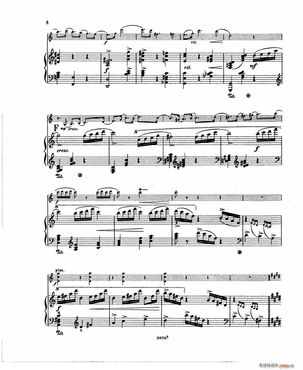 Bowen Humoresque for violin and piano(钢琴谱)8