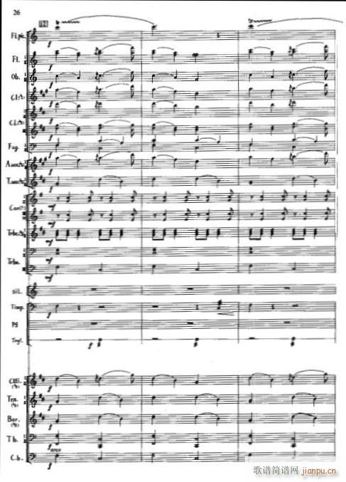 北京喜讯到边寨 军乐 线26 30(总谱)1