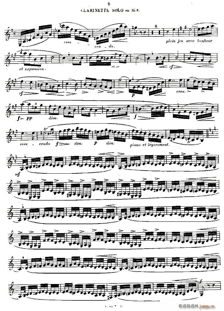 Klose Souvenir a Romero(单簧管谱)5