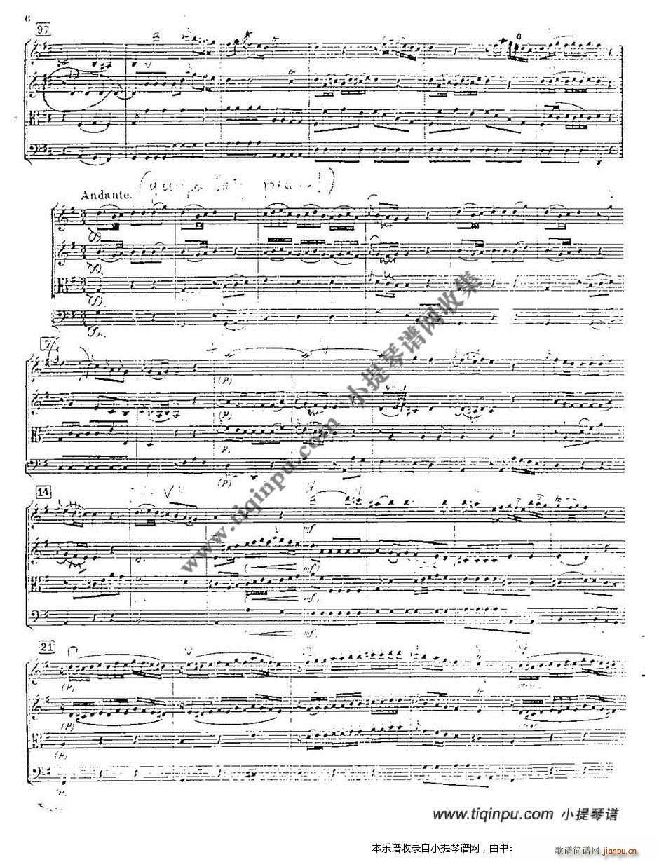 莫扎特D大调嬉游曲K136(总谱)5