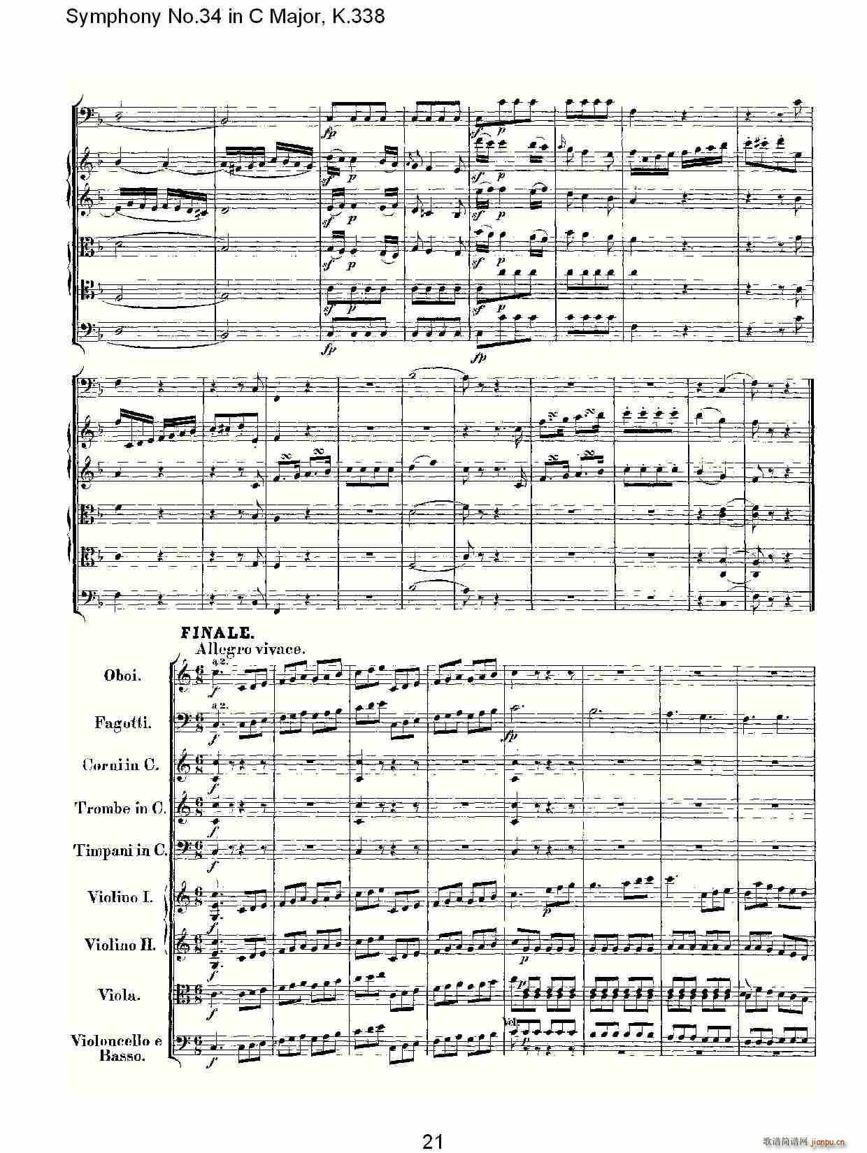 Symphony No.34 in C Major, K.338(十字及以上)21