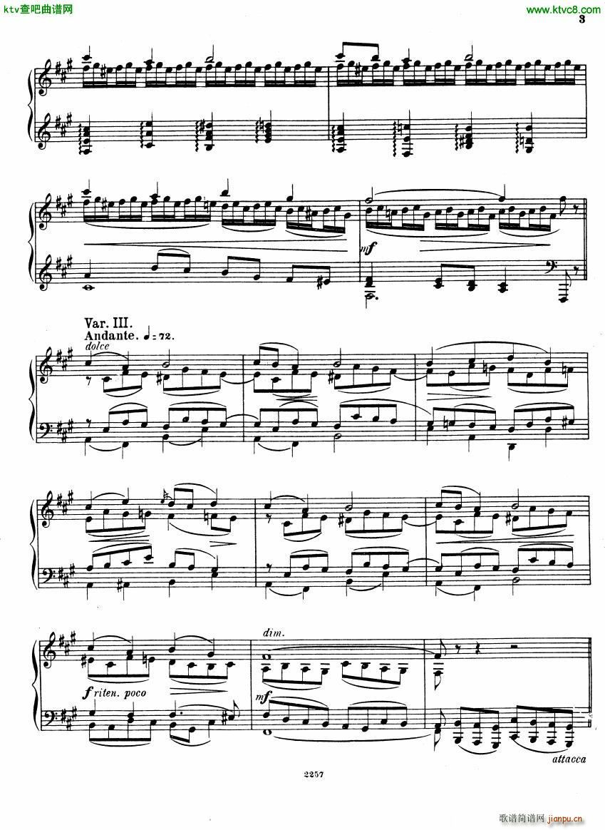 Glazunov Theme et Variations Op 72(钢琴谱)3