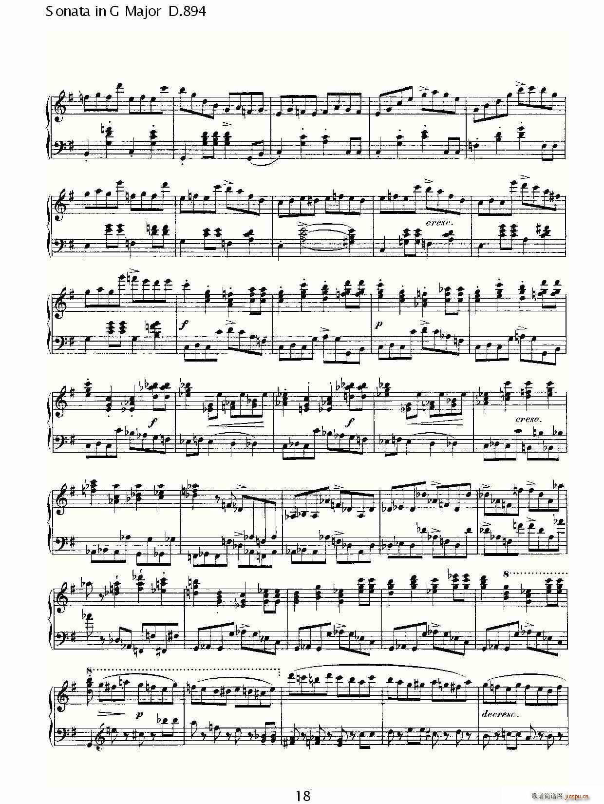 Sonata in G Major D.894(十字及以上)18