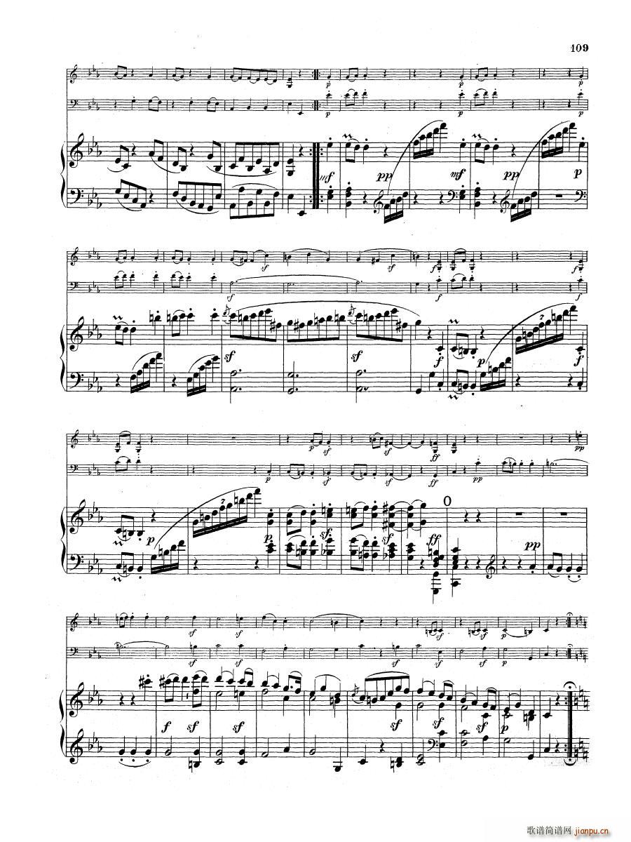 Beethoven op 1 no 3 Piano Trio(钢琴谱)21