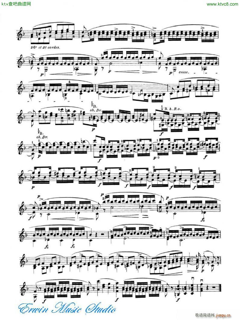 罗德 24首练习曲Pierre Rode 24 Studi Per violino 17 24(十字及以上)14