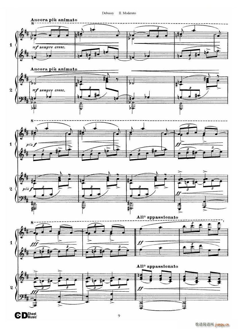 Debussy Printemps II Printemps II(十字及以上)9