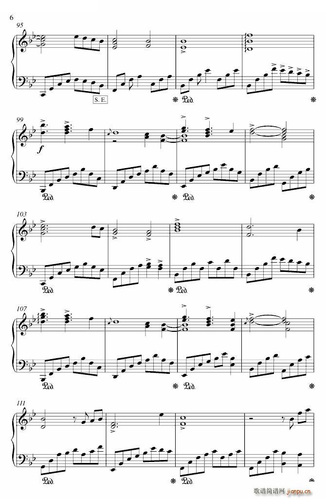 极品钢琴 主题钢琴曲 为你微笑 为你微笑 极品钢琴(钢琴谱)6