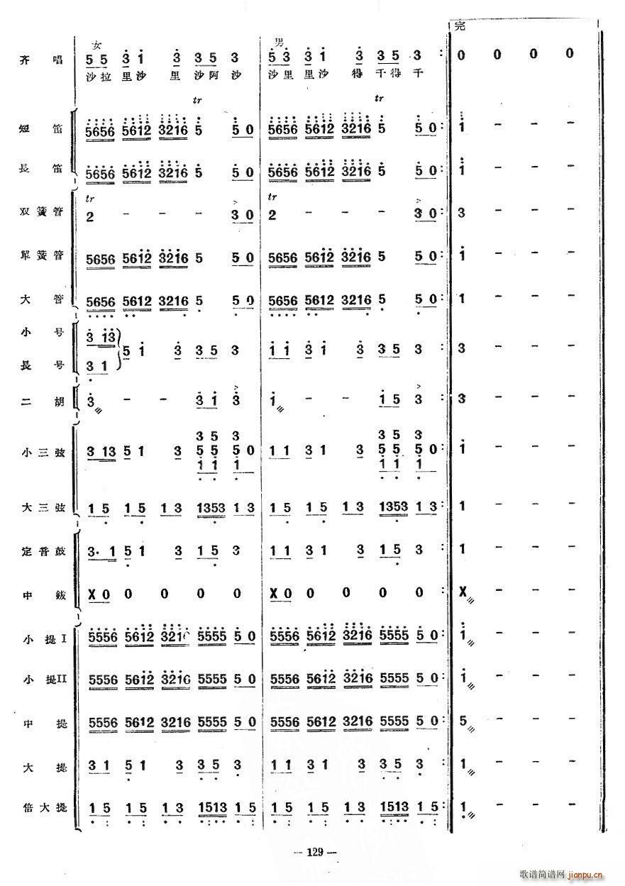 跳月舞曲(四字歌谱)19