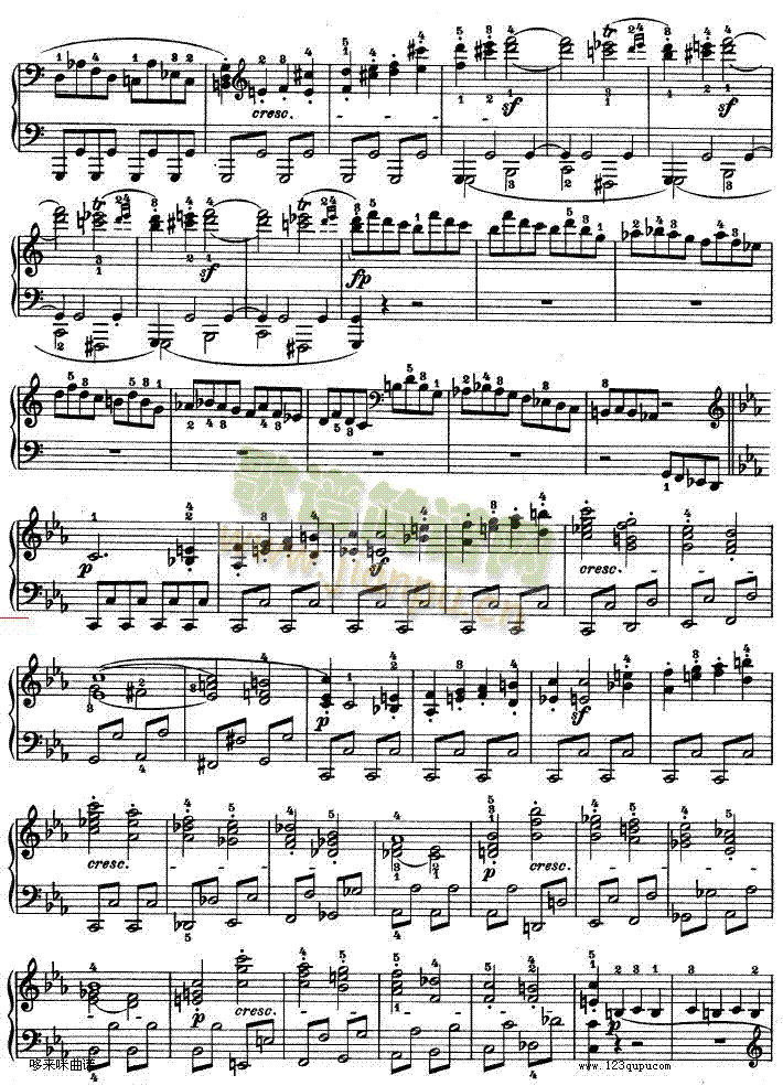 C小调第八琴奏鸣曲Op—13-贝多芬(钢琴谱)6