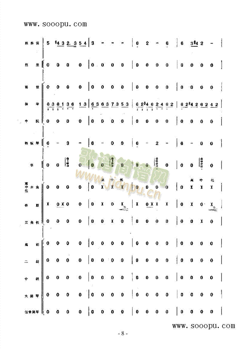 向往民乐类竹笛(其他乐谱)15