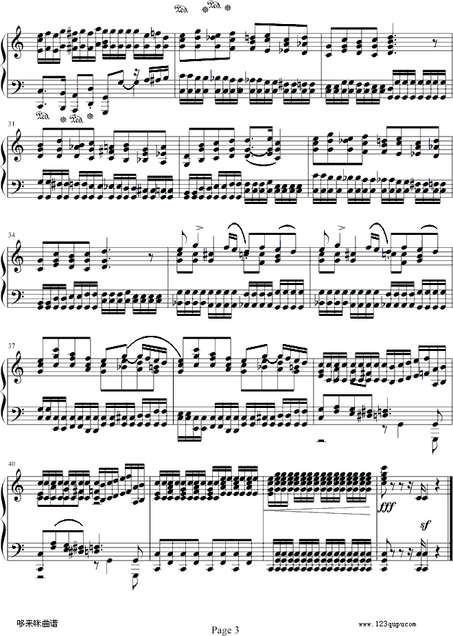 练习曲Op.72No.4-莫什科夫斯基(钢琴谱)3