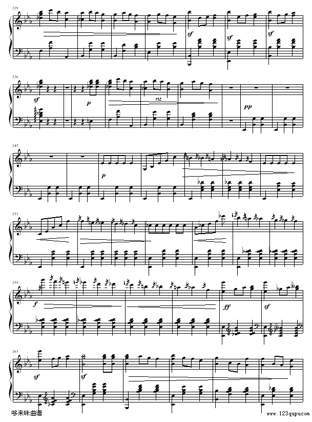 华丽的大圆舞曲-肖邦(钢琴谱)7