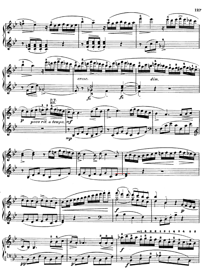 降B大调奏鸣曲kv333(钢琴谱)5