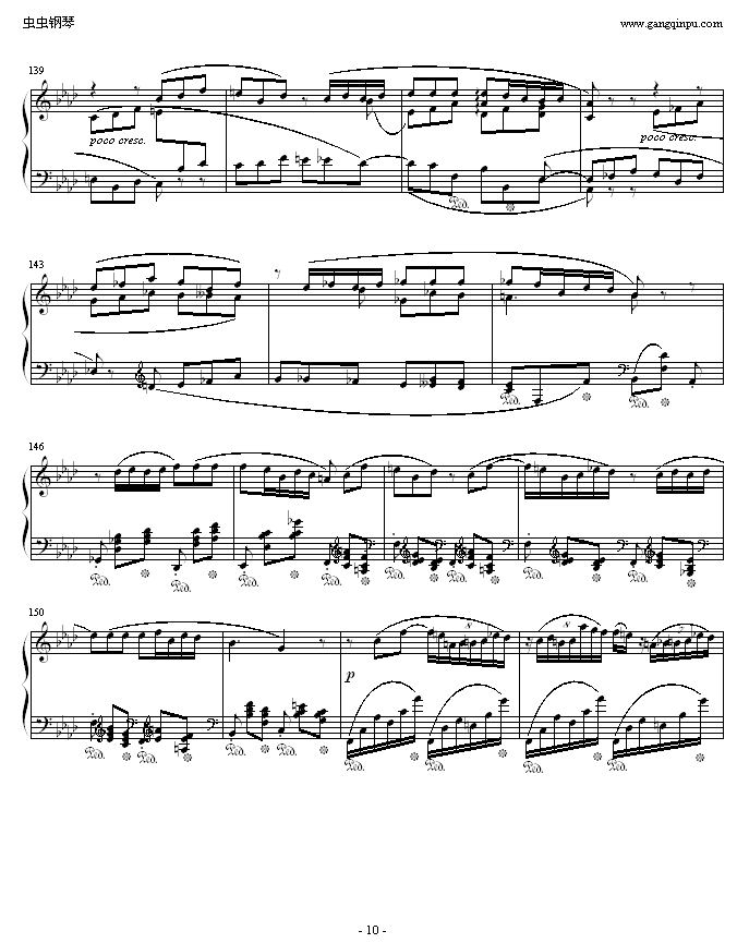 肖邦F小调第4叙事曲(钢琴谱)10