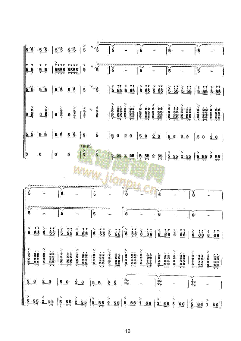 龙腾虎跃乐队类民乐合奏(其他乐谱)12