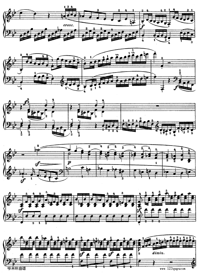 第十一钢琴奏鸣曲-op.22-贝多芬(钢琴谱)7