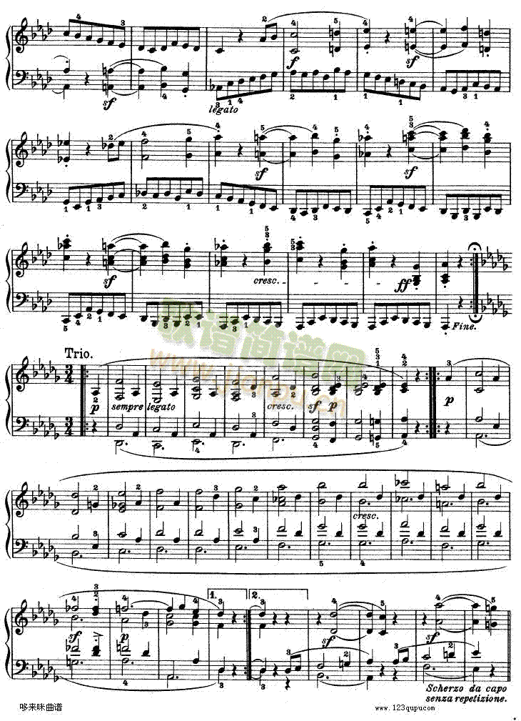 第十二钢琴奏鸣曲--贝多芬(钢琴谱)10