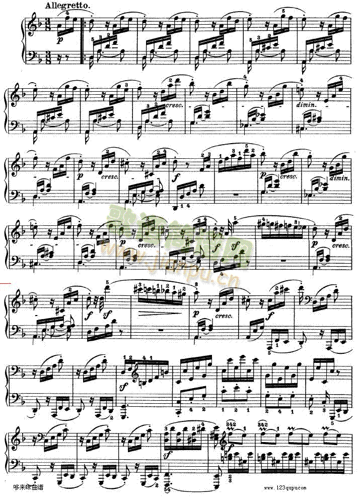 暴风雨-d小调第十七钢琴奏鸣曲-Op.31—2-贝多芬(钢琴谱)12