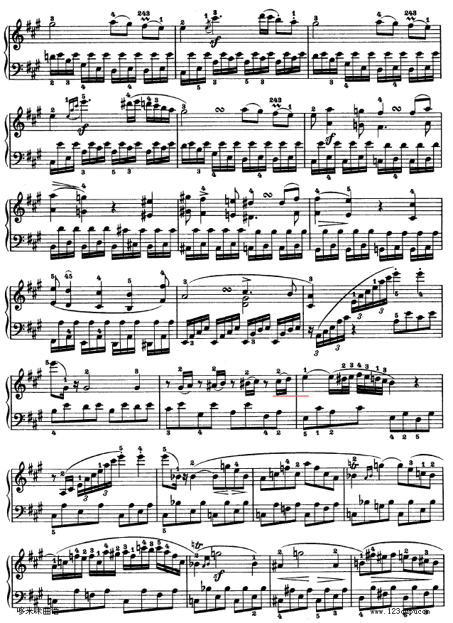 A大调第二钢琴奏鸣曲-贝多芬(钢琴谱)21
