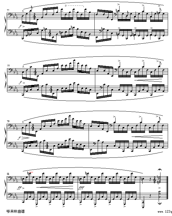 琶音练习曲-肖邦(钢琴谱)8