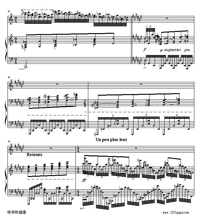 水妖-拉威尔-Ravel(钢琴谱)10