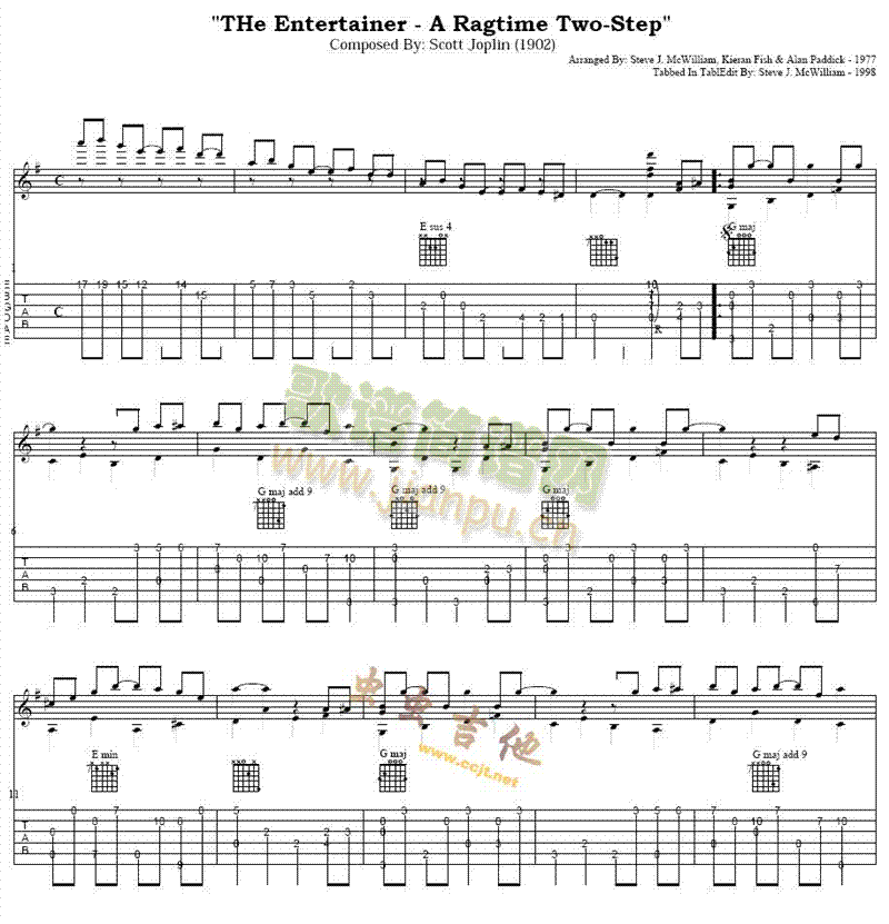 表演者-精心制作吉他谱(吉他谱)1